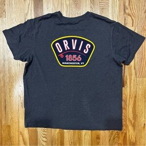 NWOT - XL Men's Orvis Manchester VT Classic Collection Graphic Logo Tee. Fish